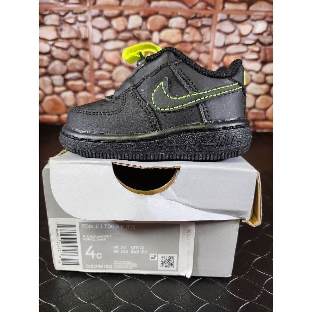 Nike Air Force 1 Toggle "VOLT"  Toddler 4C #A18